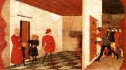 UCCELLO, Paolo Miracle of the Desecrated Host (Scene 2) t painting